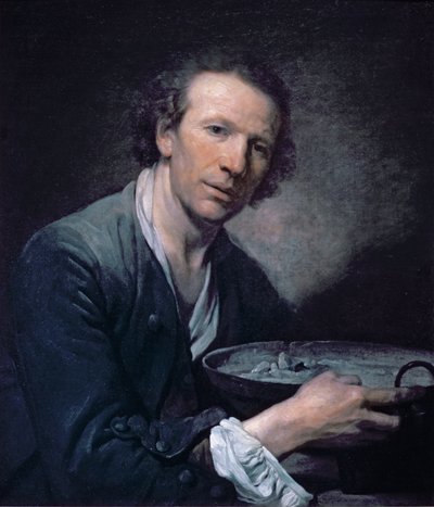 Joseph, un modello della Royal Academy con una padella, 1755 da Jean Baptiste Greuze